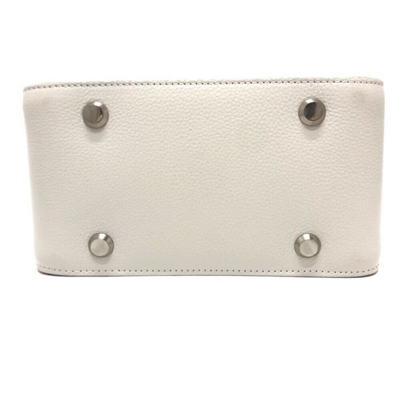 BALENCIAGA North South 2WAY bag Shoulder Bag Leather White/SilverHardware - Picture 11 of 16